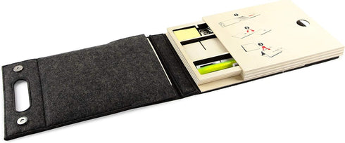 Three by Three Seattle jOTBLOCK Portable Office Set, Take Your Workspace Anywhere with All Supplies in One Case