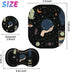 Cute Small Mouse Pad + Wrist Rest Support Set, Ergonomic Memory Foam for Laptop, Office, Home, Gaming (Gothic Ouija)