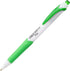 Pentel GlideWrite Ballpoint Pen with TechniFlo Ink, (1.0mm) Medium Line, Lime Green Ink, Box of 12 (BX910-K)