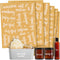 Talented Kitchen Bathroom Organization Labels, 192-Pack White Script Various Sizes, Clear Vinyl Water-Resistant