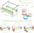 Outus 6 Pieces Transparent Visible Washi Tape Dispenser Multi Masking Tape Cutter Roll Tape Holder Organizer Desktop Office Tape Holder DIY Sticker Roll Tape Cutter Holder Storage Tape Cutting