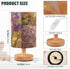 Yuiboo Burlap Floral Table Lamp for Boys - Warm Tone Night Light by