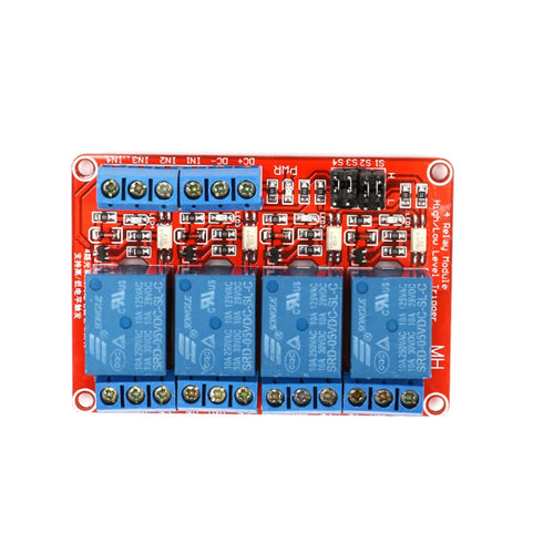 2 Pack 5V 2-Channel Relay Module with Optocoupler: Red Expansion Board Supports High/Low Level Trigger