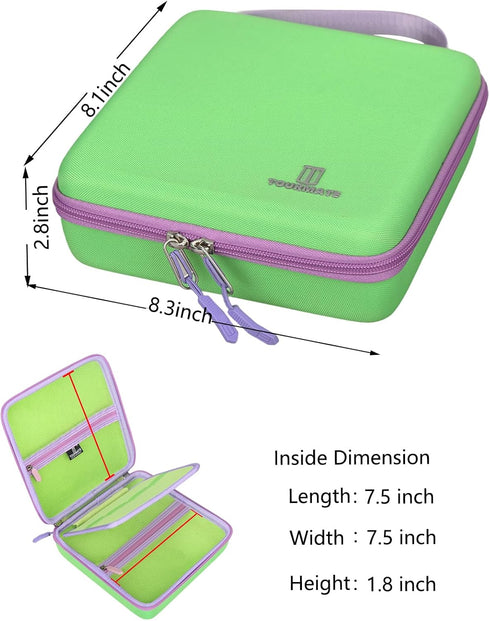 67/126/180/360-Piece Toolbox Tourmate Hard Case for Cardboard Construction Toys - Travel Storage, Educational Toys Case