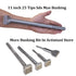 11 3/4 In. SDS Max Concrete Repair Patch Tool - 1 1/2 Inch Square Head Bushing Bit for Demolition