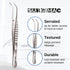 15.2cm SURGIMAC Dental Cotton Tweezers Serrated Angled Tips Medical Tweezers Stainless Steel Tweezers Long Surgical