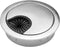 2 Pack 2 Inch Metal Desk Grommet, Brushed Silver Wire Organizer for Cable Management