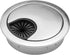 2 Pack 2 Inch Metal Desk Grommet, Brushed Silver Wire Organizer for Cable Management