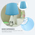 CTIRCHIU Fabric Lamp Shade Clip-On for Table Lamps and Floor Lights, Small Light Blue Fabric Lampshade Replacement