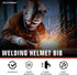 TRQWH Welding Helmet Bib Cover Extended Split Wrap-Around Helmet Back Cover with Press Fit Seal, for Most Welding