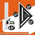 Fasouna 12" Set, 12 Inch Advanced Rafter Square and Combination Square Imperial Carpenter Square Woodworking Framing