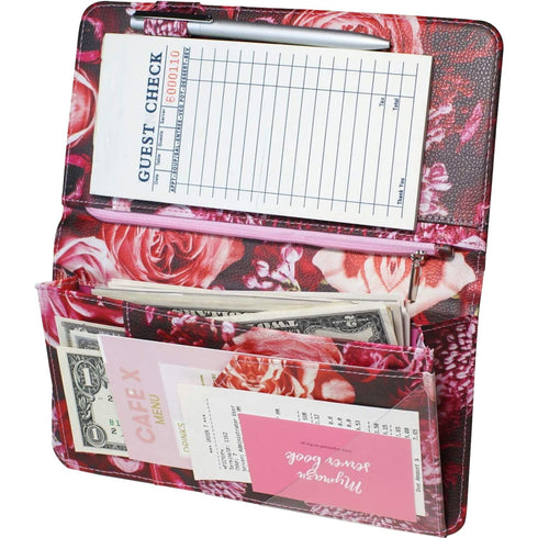 Server Book for Waitress with Zipper and Magnetic Pocket 5" X 9"