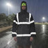 3 A-SAFETY High Vis Rain Jacket Trench Coat &Safety Rain Jacket RIVER OTTER Rain Bibs ANSI Class