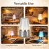 7 RGB Table Lamp Color Changing with USB Rechargeable, Acrylic Lampshade, Color Modes - Gentle Lighting, Portable