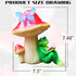 RCTTICUU Solar Frog Mushroom Garden Statues,Statuettes of Resin Frog Mushroom Reading a Book Figurine with LED Solar