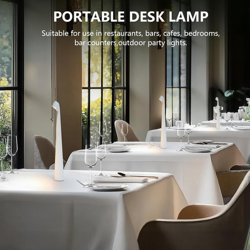 baishezhuan 3-Levels 48 Portable LED Table Lamp Brightness, Rechargeable Battery Up to Hours Usage, Night Light
