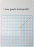 Flipside 1/2" Graph Dry Erase Board - 11" x 16" Single, White