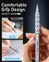 Nicpro 2 Pack Blocky Gear Metal Mechanical Pencils Set with Case, 0.5 mm & 0.7 mm Lead, 360PCS Refills, 3 Erasers