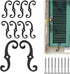 Rainmae 8 Pack S Style Shutter Dogs Hardware, 6.3 Inches Decorative Shutter