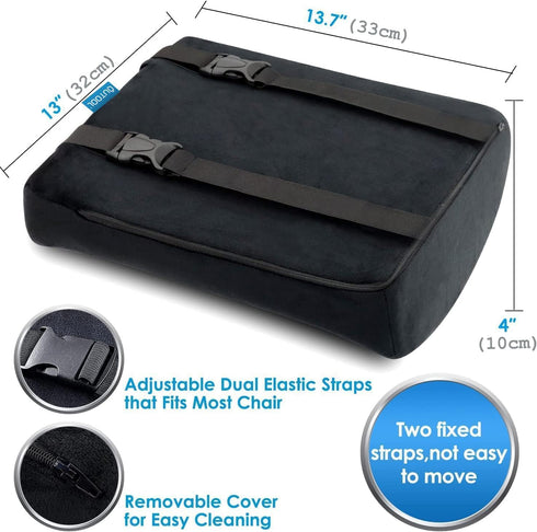 Tailbone, Memory Foam Seat Cushion & Lumbar Support Pillow for Office Chair Car Wheelchair Orthopedic Chair Pad