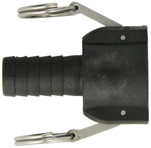 Dixon Valve PPC100 Polypropylene Type C Cam and Groove Fitting, 1" Socket x 1" Hose ID