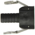 Dixon Valve PPC100 Polypropylene Type C Cam and Groove Fitting, 1" Socket x 1" Hose ID