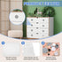 68Pcs 13/16" 3/8"(DxH) Holes(18mm), MECCANIXITY Plastic Hole Plugs, x Hole Cover Tubing End Cap for Round Table Chair