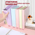 SUNEE 3 Inch Clear View Binder, PVC-Free Three Ring Binder for School or Office Supplies, Assorted Pastel, 4 Pack