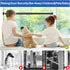 Povtulu 17-50 inches Sliding Door Security Bar, Window Security Bar with Rubber Tips, Sliding Door Lock Bars for Window