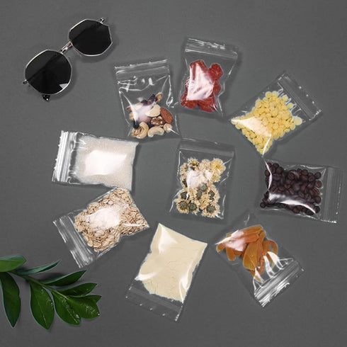 400pcs Clear Small Zip Bags, 3 x 4 inch 2 mil Resealable Jewelry Bags for Small Business, Storage, Candy Bags