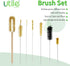 Utile 7 Pcs Lab Cleaning Brush Set, 7 Sizes for Different use, one Beaker Brush, one Buret Brush, one Cylinder Brush, Four Tube Brushes, 5500.9901.1.