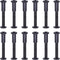 Swpeet 25Pcs M6x50mm Carbon Steel Black Hex Drive Socket Cap Bolts - Assortment Kit with Allen Wrench for Furniture