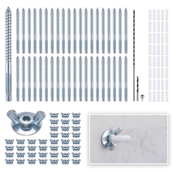Otoolling 40 Set 1/4 in. -20x 2 inch Hurricane Anchoring Kit Hurricane Hardware