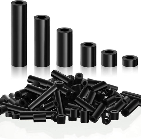 Outus 120 Pcs Electrical Outlet Screws Spacers, Rubber Round Space for Electrical Box Switch and Receptacle