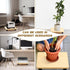 Beeveer 2 4 13.8 11.8 Inches Pcs Office Under Desk Printer Stand with Caster Wheels x Burlywood Movable Printer Copier