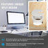1-3/8" White Desk Grommet, JTemgle Plastic Cable Hole Cover for Computer Table Cord Wire Organizer (2 Pieces)