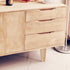 4pcs Luxshiny Solid Wooden Furniture Legs with Anti-Slip Pads Straight Replacement Bed Legs for Sofa Cabinet Tv Stand
