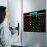 MaxGear Monthly Black Magnetic Calendar for Refrigerator, 16" X 12" Dry Erase Calendar with Markers and Eraser