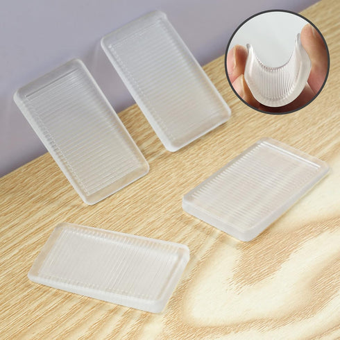 8 Pcs Clear Furniture Leveling Shims, Square Plastic Shims for Home Improvement (Transparent-Thin)