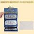 HOMANGA Birthday Money Envelope for Cash Gifts, Surprise Cash Holder for Men, Women, Kids, Blue Gold