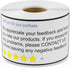 Thank You for Your Purchase Labels - 4 x 2 inch, White, 300 Labels for E-Commerce and Small Business