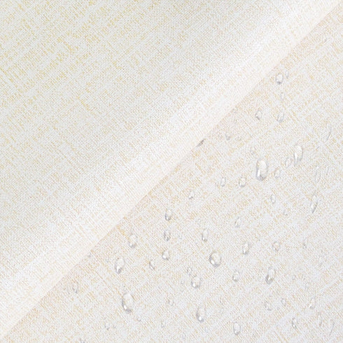 Yancorp 10ft Cream Textured Fabric Wallpaper, Faux Grasscloth Beige, Peel and Stick Self-Adhesive Removable Wall Paper