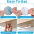 Larrel 8PCS Under Cabinet Lights Magnetic Sticky Strip, Replacement Metal Magnetic Strips with Adhesive Backing