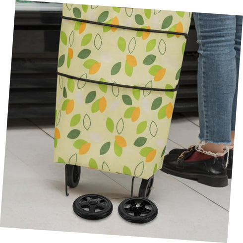 2pcs ABOOFAN Replacement Rolling Cart Wheels for Shopping Cart Utility Laundry Basket Pattern Lightweight Accessories