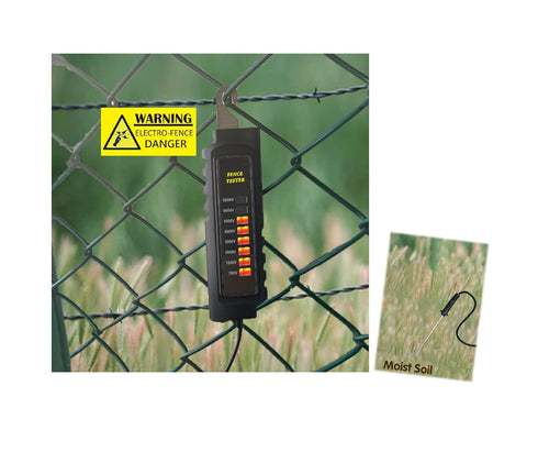 Neon Fence Electric Voltage Tester Max 8000V, Electric Fence Fault Finder