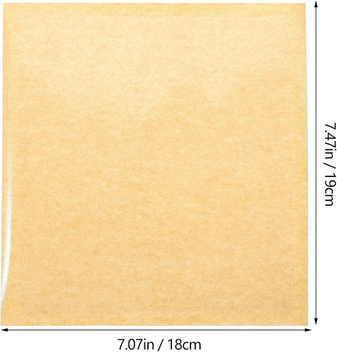 18x19cm, 100pcs Commercial Kraft Paper Bread Bags with Window Bakery Treat Bags for Cookies, Donuts, Sandwiches