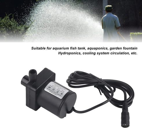 DC 12V Brushless Water Pump Centrifugal Submersible Pump Sump Pump Circulation Pump 18W 700L/h