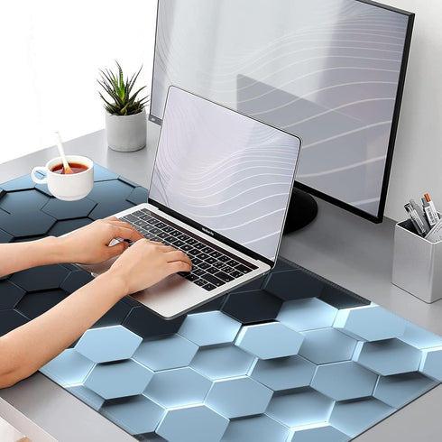 Gaming Mouse Pad, EDGFRTOIO XXL Large 31.5x15.7 inch Computer Desk Mat with Non-Slip Rubber Base