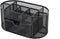 Black Mesh Desk Organizer, 9 Compartments with Drawer, Multifunctional Office Supplies Caddy for Desk Organization