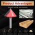 6mm (6mm 32mm 60 KATUR V Grooving Router Bit, Carbide Tipped V Shape Router Bit for CNC Engraving, End Mill Woodworking
